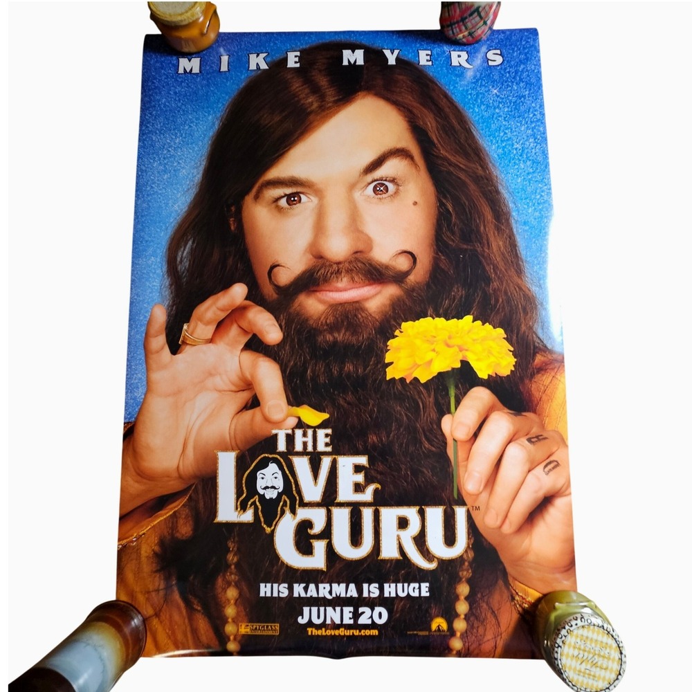 The Love Guru 2008 Original Movie Poster 27x40 Mike Myers Jessica Alba D/S